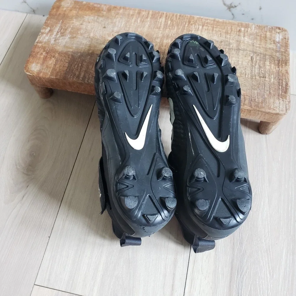 Nike Football Cleats‎ Mens 10.5 Black Alpha Menace Varsity 2 Shoes AQ8154 001